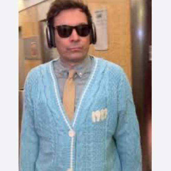 Taylor Swift 1989 Taylor’s Version Blue Cable Knit Seagull Cardigan NEW Size M/L - Picture 11 of 13